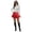 Red*, variant on RUTAYY Women's Skirt Solid Color with Flounce Hem Punk Rock Gothic Metal Buckle Detail Party Comfortable Breathable Fashion Travel Mini Skirt