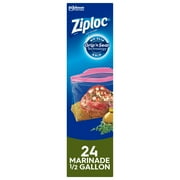Ziploc All Purpose Marinade Bags, 1/2 Gallon, 24 ct