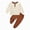 H273-Orange, variant on TOWED22 Baby Boy Clothes Fall Winter Outfits Long Sleeve Color Block Sweatshirt Pants 2Pcs Fall Clothing Set