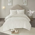 thumbnail image 3 of Home Essence Cecily 3 Piece Cotton Duvet Cover Bedding Set, Full/Queen, Ivory, 3 of 6