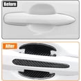 thumbnail image 2 of Yazoeia 14PCS Car Door Handle Sticker, Automotive Safety Strip Handle, Self-Adhesive Scratch Collision Protection Trim Front Rear Bumper Protector Guard, Universal for SUV, Trucks, CJC912-116656, 2 of 6