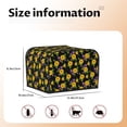 thumbnail image 5 of Lsque Daisies Flowers Print 4 Slice Toaster Cover , Kitchen Appliance Dustproof Protector , Toaster Protector Dustproof Kitchen Appliance Cover, 5 of 7