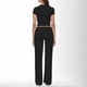 thumbnail image 4 of Conjunto de 2 piezas para mujer: top corto de manga corta y pantalones rectos, estilo deportivo informal, tallas reales para primavera/verano, 4 of 6