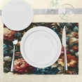 thumbnail image 3 of Ambesonne Floral Place Mats Set of 4, Springtime Flowery Garden, Standard Size, Marigold Reseda Green, 3 of 5