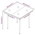 thumbnail image 4 of vidaXL 5 Piece Garden Dining Set with Cushions Black, 4 of 4