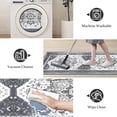 thumbnail image 4 of TECHVIDA Kitchen Rugs 3 Piece Set,Non Slip Machine Washable Kitchen Mats,Boho Vintage Abstract Kitchen Carpet for Farmhouse Living Room Hallway, 4 of 9