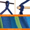 thumbnail image 4 of Sorbus Swing Blue Hanging Rope Hammock Chair Swing Seat, 4 of 7