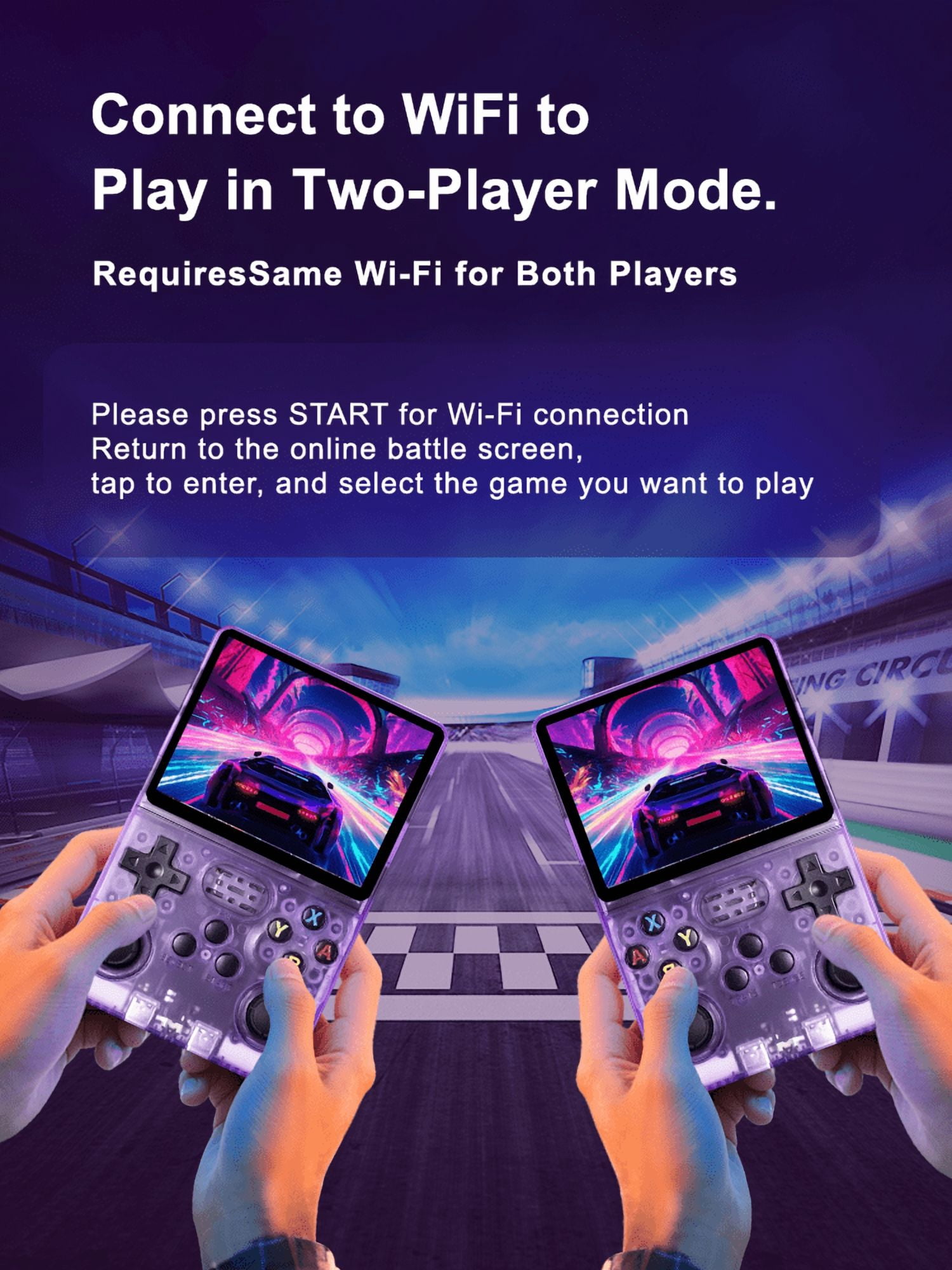 Endless Retro Fun: Purple R36S 128G Open Source Handheld with Large Screen, Big Memory & Big Battery
