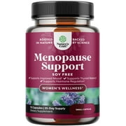Soy Free Menopause Supplement for Women - Herbal Menopause Relief for Women for Night Sweats Hot Flashes Mood Support and Hormone Balance for Women with Black Cohosh & Vitex Chaste Berry - Mini Caps