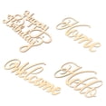 thumbnail image 1 of CRAFTHROU 4 Pcs Crafting Wood Letters Hanging Decor for Home Decor Ideas, 1 of 6