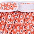 thumbnail image 3 of Culotte hygiénique pour chien en fibre de polyester, lavable et réglable, motif marguerite orange, taille S, 3 of 4