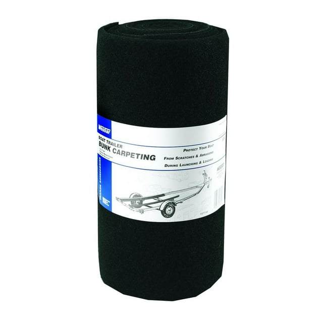 Fulton Carpet CR8012 Cut-To-Fit Trailer Bunk Carpeting; 12 Inch Width x 144 Inch Length; Black