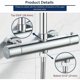 thumbnail image 4 of Thermostatic shower mixer with 2 brass outlets, thermostatic shower faucet with double outlet, high G3/4 BSP (26.4 mm) and low G1/2" BSP (21 mm)., 4 of 5