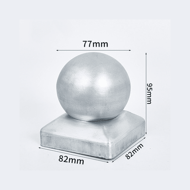 Tapas de poste - Acero inoxidable -80 x 80 mm (1 pieza) ShuxiuWang 8390605091254