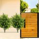 thumbnail image 3 of Árbol de bolas topiario de cedro artificial | Planta de imitación al aire libre con espiga de tierra | Arbusto de plástico verde realista | 25.98 pulgadas de altura | Resistente a los rayos UV |, 3 of 5