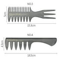 thumbnail image 4 of Men Beauty Beard Styling Salon Accessory Wide Teeth Barber Shop Fork Comb Hair Brush 05, 4 of 8