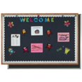 thumbnail image 1 of Aarco Products OF2436003 Chêne Cadre Concepteur Tissu Tableau d'Affichage - Quartz Rose, 1 of 1