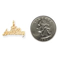 thumbnail image 2 of 10K Yellow Gold 25th Anniversary Charm Love Pendant, 2 of 4