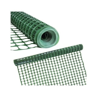 Safety Fence Plastic Mesh Fencing Roll, 4'x100' feet 1 Roll with 100 Zip  Ties, Temporary Reusable Netting for Snow Fence, Garden, Construction and  Animal Barrier (Green MW 10.71 lb/Roll) 