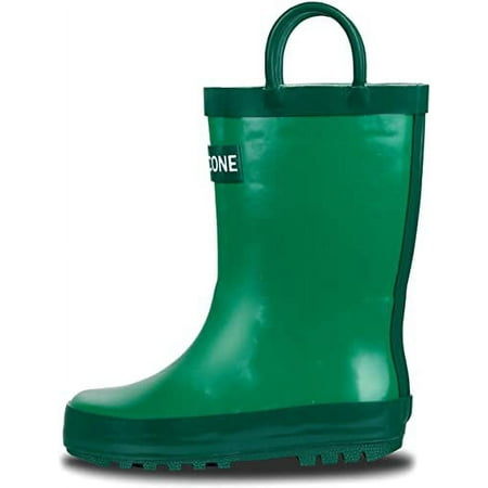 

Lone Cone Rain Boots with Easy-On Handles for Toddlers and Kids Grassy Green 4 Big Kid