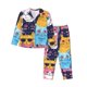 thumbnail image 1 of Fotbe Colorful Cats Pattern Art Conjunto de Pijama de Manga Larga para Mujer con Estampado, Ropa de Dormir de 2 Piezas, Conjunto de Casa Suave y Cómodo con Bolsillos-XX-Large, 1 of 7