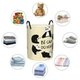 thumbnail image 6 of Bingfone Panda Doing Yoga Waterproof Foldable Laundry Hamper Bucket With Handles For Storage Bin,Clothes Hamper (Medium), 6 of 8