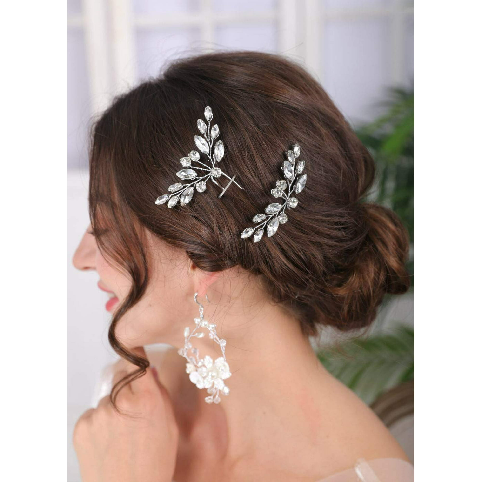 Bridal Crystal Hair Pins for Women Wedding Hair Pins for Bride Boho Hair  Pins Hair Clips Bridesmaid Bridal Headpiece Hair Accessories for Wedding  Party(2pcs) | Walmart Canada