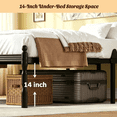thumbnail image 4 of Apextella 14 in Queen Metal Platform Bed Frame, Steel Slats, Anti-Slip, No Box Spring Needed, Underbed Storage, Black, 4 of 8