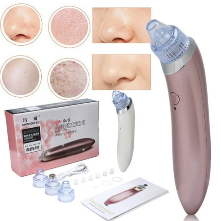 2 Colors Electric Skin Pore Cleaner Acne Pimple Nose Blackhead Suction Remover Beauty Machine, Pore Suction, Blackhead