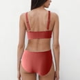 thumbnail image 4 of Conjunto de Bikini de Cintura Alta para Mujeres Color Sólido Sexy Colgantes Ajustables Bikini, Diseño de Corte Alto sin Espalda para Piscina, Playa Y Vacaciones, 4 of 7