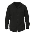 thumbnail image 4 of Dagugfen Cotton Button down Shirts for Men Hoodie Long Sleeve Lightweight Vacation Beach Breathable Shirts, 4 of 4