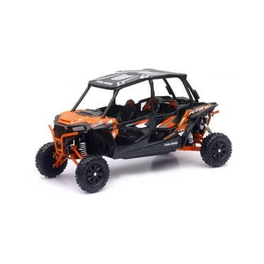 Polaris RZR XP 4 Turbo EPS ATV, Orange - New Ray 57843A - 1/18 scale Diecast Model Toy Car