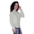 thumbnail image 2 of Moomaya Chemises à Manches Longues en Coton pour Femmes Tenues de Travail Formelles Unies, 2 of 6