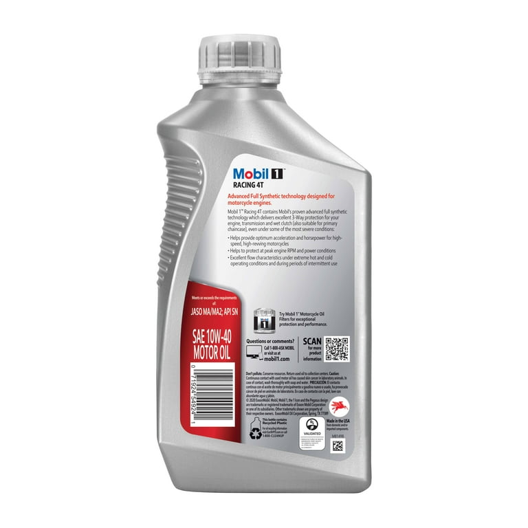 Mobil 1 10W40 4-Stroke Motorcycle Oil Mobil 1 10W40 4-Stroke Motorcycle Oil