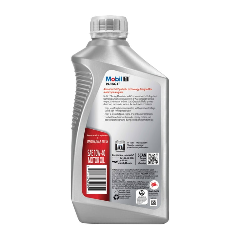 Huile moto Castrol Power 1 Racing 4T 10W40 Full Synthetic 4 Litres