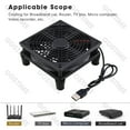 thumbnail image 3 of DC 5V USB 120mm 140mm DIY Router Fan 80mm W/Controller & Protective Net Desktop Cooling Fan 92mm TV Box Dual Ball Cooler 1225BSpeedController, 3 of 6