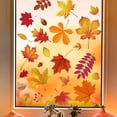 thumbnail image 5 of CCOCC Thanksgiving Fall Maple Leaf Sticker,Autumn Window Clings for Glass,Window Decals for Halloween Thanksgiving Decor,Reusable Static Leaves Autumn Stickers Decor Home Office Classroom, 5 of 7