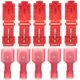 thumbnail image 4 of Kit de conectores de cable de empalme rápido de 100 piezas, terminales de engarzado eléctrico, conectores de pala aislados macho y hembra para cableado automotriz y marino, 4 of 6