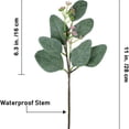 thumbnail image 3 of ERTZAE Lifelike Eucalyptus Leaves,Realistic Filler For Wedding Decor,Natural Looking Faux Greenery,Green Artificial Eucalyptus Stem 11Inch,Realistic Filler for Flower Arrangement & Wedding Decor, 3 of 5
