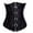 Black, variant on Women's Gothic Steampunk Corsets Waist Cincher Renaissance Gothic Corset Tops Vintage Overbust Party Bride Shapewear Black, XXXL