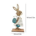 thumbnail image 3 of Decoraciones de Pascua, Adornos de Pascua, Regalos de Pascua Adorno de Conejo de Pascua Hogar Pequeño Colgante de Pared Conejo de Pascua Conejo de madera, 3 of 6
