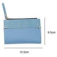 thumbnail image 2 of Women's purse short style personality multi card pocket change zipper card bag-blue, 2 of 5