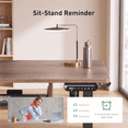 thumbnail image 4 of Kyspho 48" x 24" Electric Standing Desk with Keyboard Tray Adjustable Sit Stand up Desk with Headphone Hook & 4 Height Memory Pre-Set, Walnut, 4 of 10