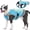 Blue-Green, variant on IDOMIK Dog Cooling Vest with D-Ring, Lightweight Pet Cooling Harness Shirt, Breathable and Reflective Cooler Jacket for Large Dogs, Blue