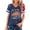 02Dark Blue, variant on Women's American Flag V-Neck T-Shirt, 4th of July Independence Day Patriotic Graphic Tee, Soft Short Sleeve Casual Summer Tops, S-3XL