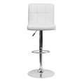 thumbnail image 3 of Tabouret en cuir avec base pivotante en métal, 3 of 5
