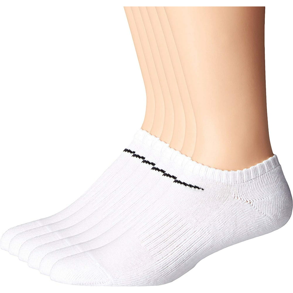 NK - Nike Unisex Performance Cushion No-Show Socks with Bag (6 Pairs ...