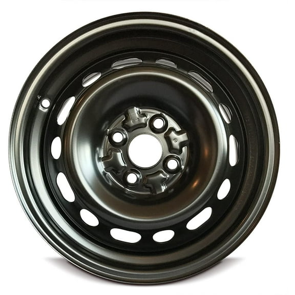 Wheel For 2011-2014 Mazda 2 15 inch 4 Lug Black Steel Rim Fits R15 Tire