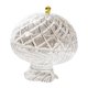 thumbnail image 1 of Frutero/dulcera elevado con tapa y escurridor, decoración de mesa de estilo europeo. Blanco transparente, 1 of 9