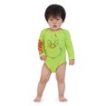 thumbnail image 4 of The Grinch Christmas Baby Long Sleeve 3-Pack Bodysuits, Sizes NB-12M, 4 of 14